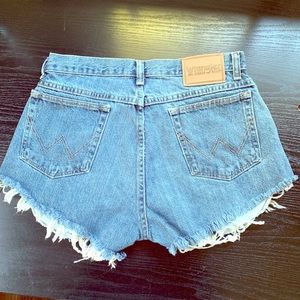 Wrangler Hi Rise Cut-off Jean Shorts